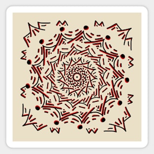 Abstract Mandala Magnet